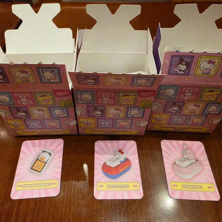 [BUNJANG] Sanrio Tinyville Keycap Set (Hello Kitty, My Melody, Pom Pom Purin) / 산리오 타이니빌 키캡(키티,마멜,페클)