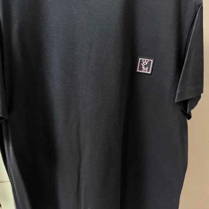 [BUNJANG] Wooyoungmi Black Cotton Lenticular Back Logo T-Shirt / 우영미 블랙 코튼 렌티큘러 백로고 반팔 티셔츠