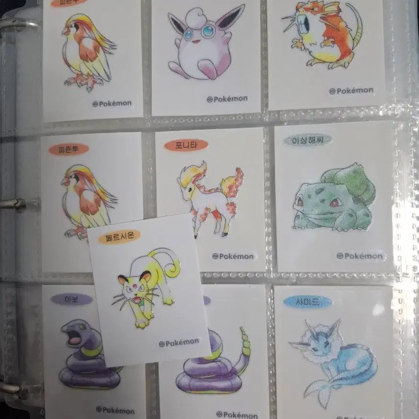 [BUNJANG] Pokemon Artwork Tteobuseal Sticker Set / 포켓몬 아트워크 띠부씰 판매합니다