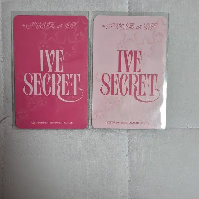 [BUNJANG] IVE Secret Special Gift Wonyoung Photocard 2-Piece Set / 아이브 시크릿 스스퀘 특전 원영 포토카드 2장 세트