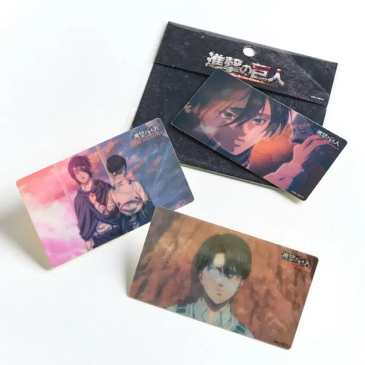 [BUNJANG] Canime Attack on Titan Eren Mikasa Lenticular Sticker / canime 진격의 거인 에렌 미카사 에렌미카 렌티큘러 스티커