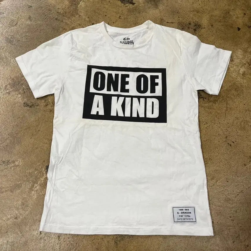 [BUNJANG] G-Dragon One Of A Kind White T-Shirt / [정품] 지드래곤 원옵카 화이트 반팔