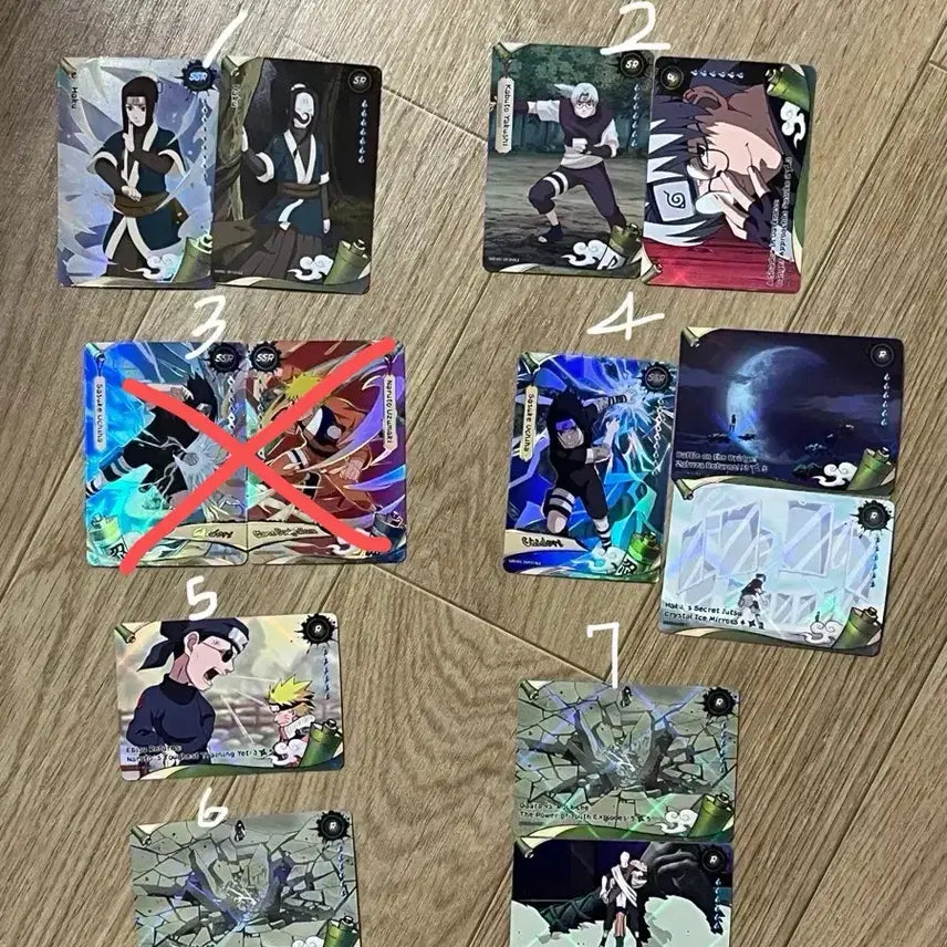 [BUNJANG] Naruto Card Set (Various Characters) / 나루토 카유 카드 하쿠 사스케 나루토 카부토 록리 가아라 교환SSR SR