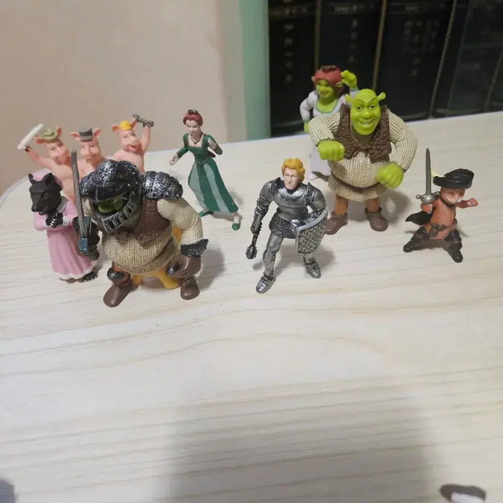 [BUNJANG] Rare Shrek 8-Figure Set / 고전) 희귀 슈렉 피규어8종 세트