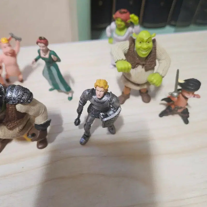 [BUNJANG] Rare Shrek 8-Figure Set / 고전) 희귀 슈렉 피규어8종 세트