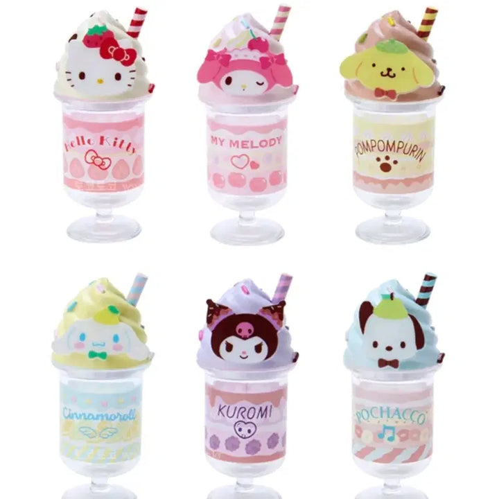 [BUNJANG] Sanrio Characters Secret Parfait Figure Full Set (6 types) / 6종 풀박)산리오 캐릭터즈 시크릿 마스코트 파르페 피규어