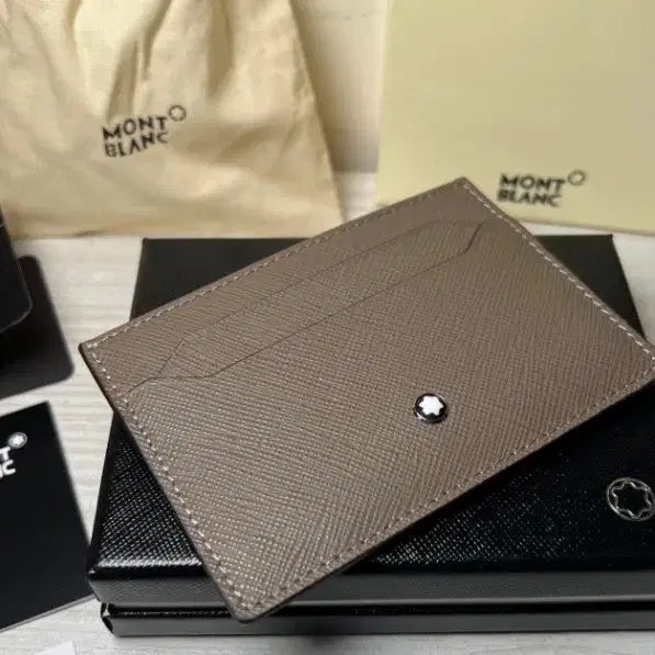 [BUNJANG] Montblanc Bi-fold Card Holder Beige / 몽블랑 카드지갑 베이지 새상품 풀박스