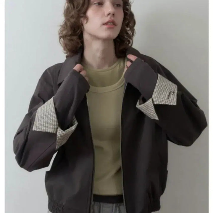 [BUNJANG] Porar Curved Blouson Brown / (새상품)포르어 커브드 블루종 브라운