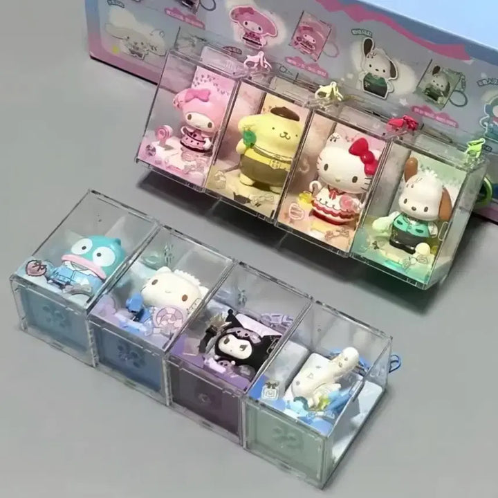 [BUNJANG] AREA X Pom Pom Purin Figure Keychain (Sealed) / [마지막,미개봉] AREA X 블록 피규어 키링, 폼폼푸린