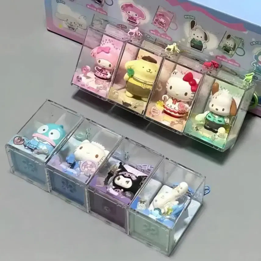 [BUNJANG] AREA X Pom Pom Purin Figure Keychain (Sealed) / [마지막,미개봉] AREA X 블록 피규어 키링, 폼폼푸린