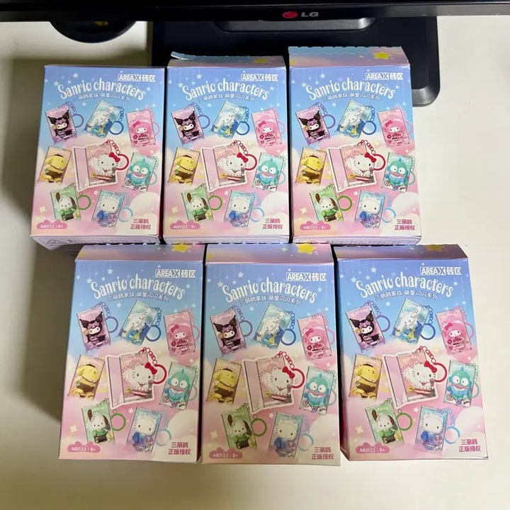 [BUNJANG] AREA X Pom Pom Purin Figure Keychain (Sealed) / [마지막,미개봉] AREA X 블록 피규어 키링, 폼폼푸린