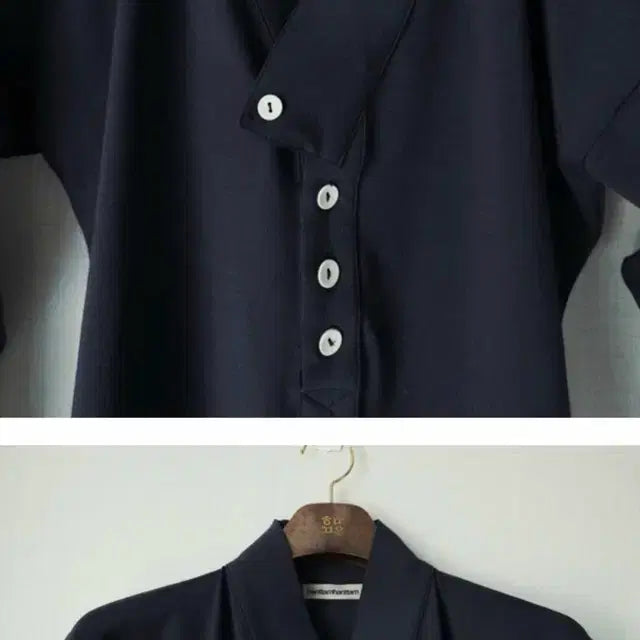 [BUNJANG] Dalgi Navy Jeogori (Size S) / 한땀한땀 [달기] 저고리 S