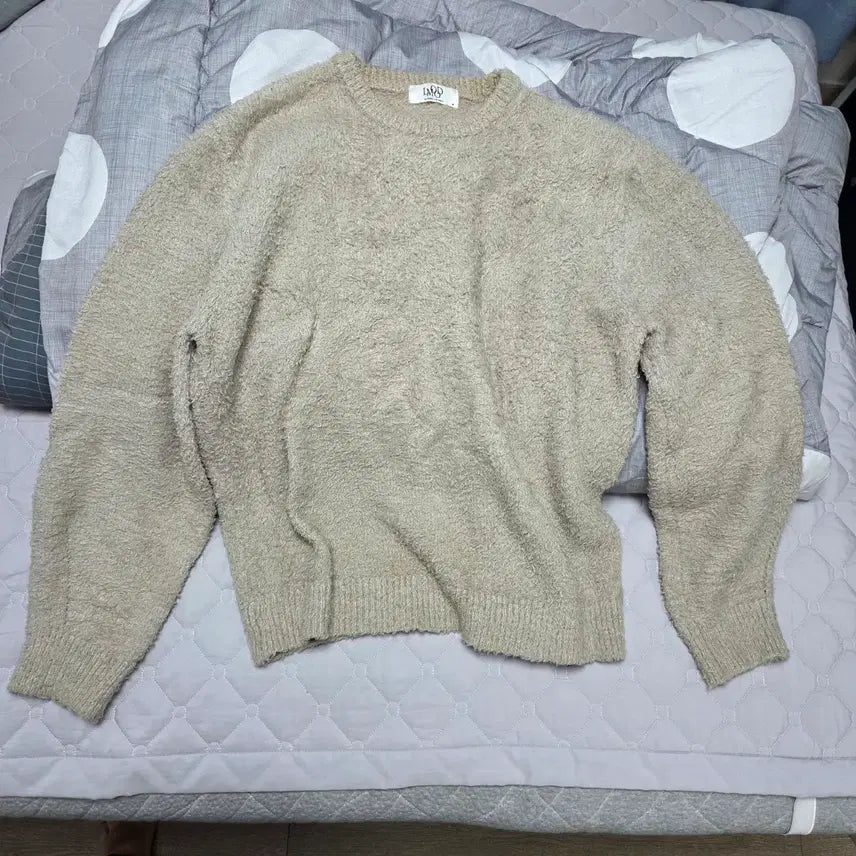 [BUNJANG] Ellume Sleepy Cotton Brushed Pullover Knit Size 46 / 엘무드 슬리피 코튼 브러쉬드 풀오버 니트 46