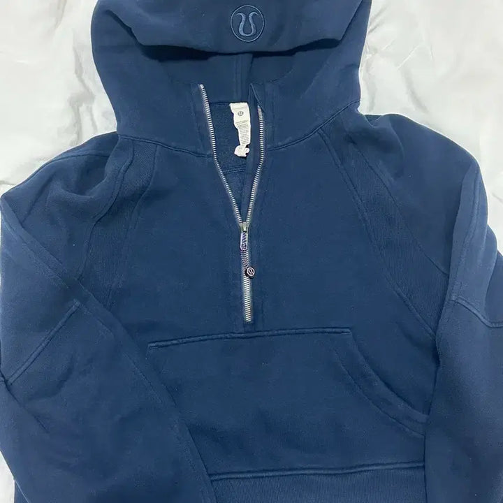 [BUNJANG] Lululemon Scuba Oversized Half-Zip Hoodie Navy / 룰루레몬 스쿠바 오버사이즈 하프집 후디 네이비