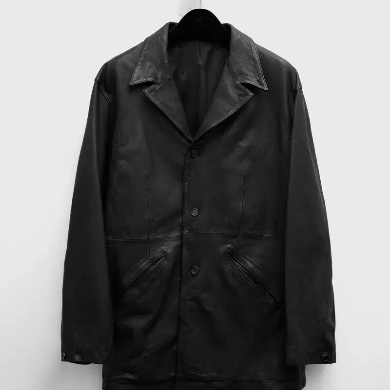 [BUNJANG] Youth Washed Leather Jacket / 유스 워시드 레더 자켓