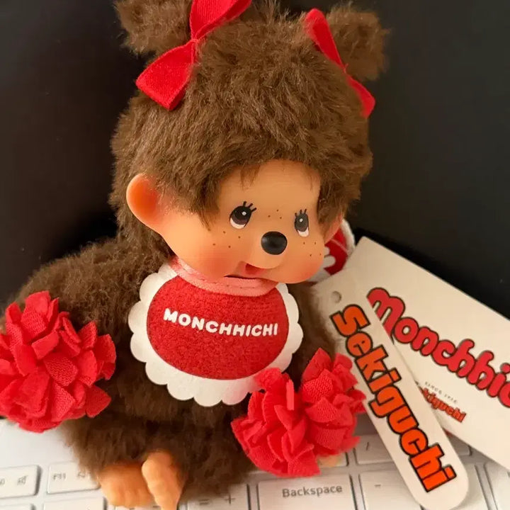 [SOLD OUT] 몬치치 해피 컬러 키 체인 레드 브라운 치어리더 몬치치