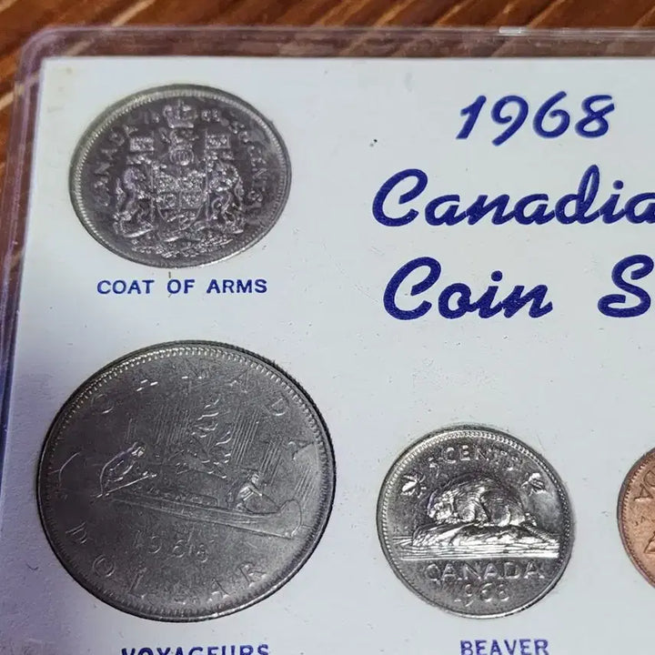 [BUNJANG] 1968 Canada Coin Set with 2 Silver Coins / 은화2개포함:1968년 캐나다 주화 세트