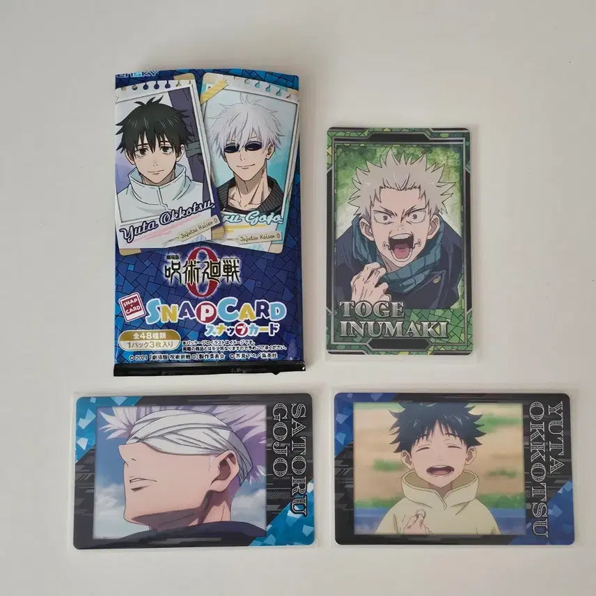 [BUNJANG] Jujutsu Kaisen Snap Photocard Bundle Set / (3장 일괄) 주술회전 스냅포카