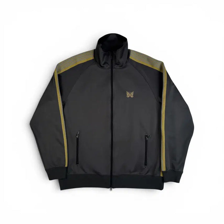 [BUNJANG] Needles Side Line Logo Track Jacket Grey XL / 니들스 사이드 라인 로고 트랙 자켓 그레이 ( XL )