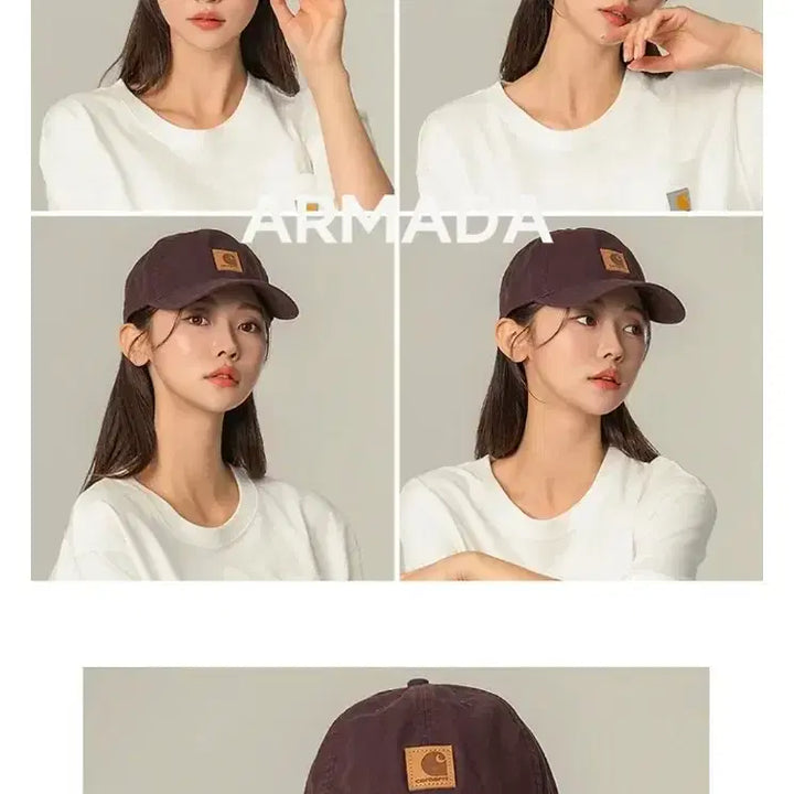 [BUNJANG] Carhartt Blackberry Color Ball Cap / 칼하트 볼캡 모자 블랙베리 (택 있음)