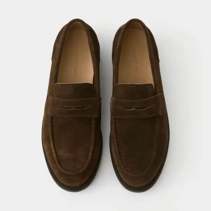 [BUNJANG] Romantic Move New Lug Loafers (Brown Suede) / 로맨틱무브 뉴 러그 로퍼 (브라운 스웨이드 260)