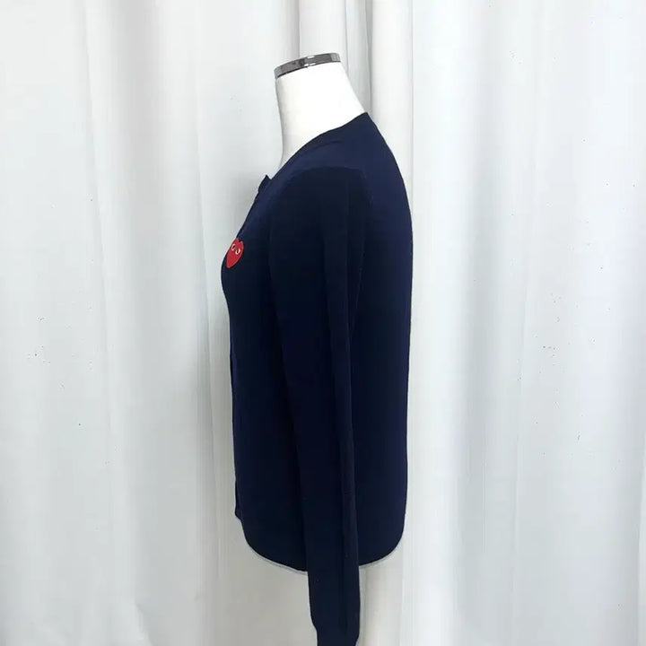 [BUNJANG] Comme des Garçons Red Heart Logo Cardigan / 꼼데가르송 레드 하트 와펜 가디건