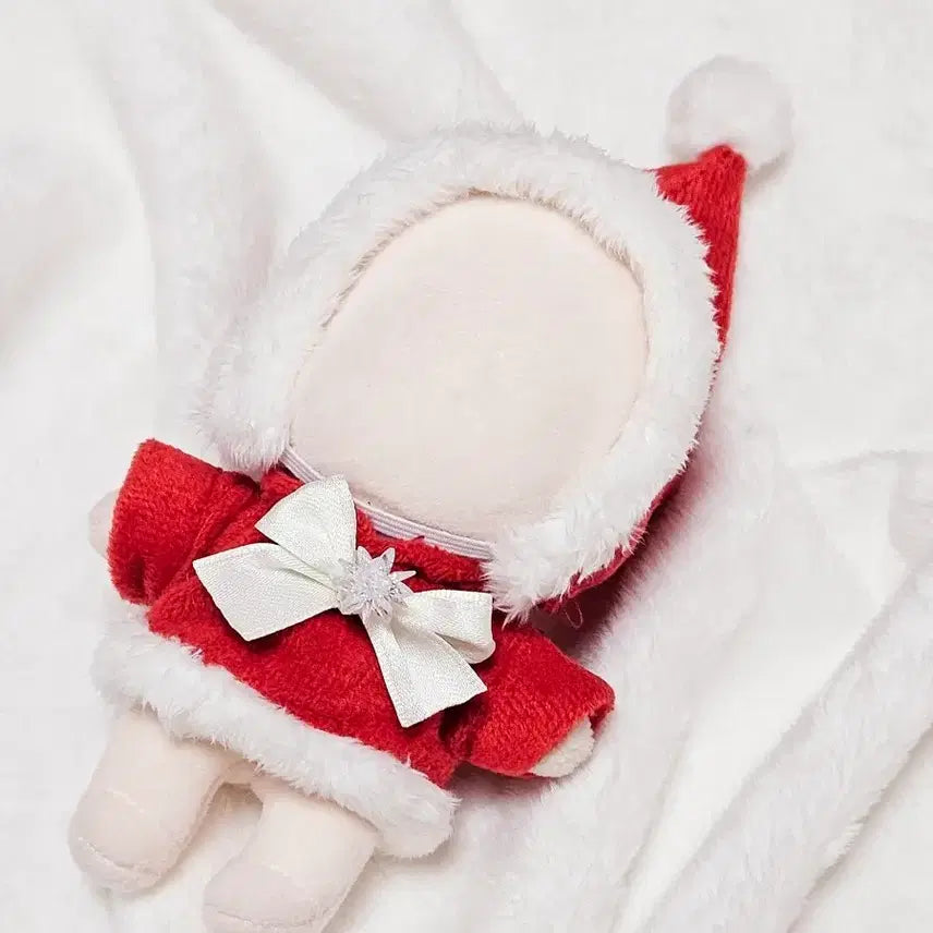 [BUNJANG] 10cm Doll Clothes Esi Shop Santa Fairy Bundle Set / 에시샵 산타요정 10cm 솜인형 옷 일괄