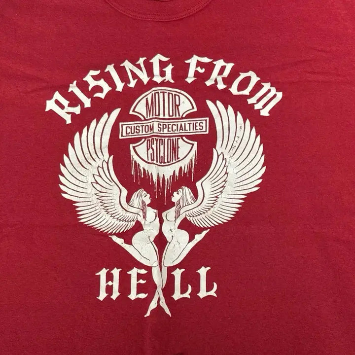 [BUNJANG] Freewheelers Rising From Hell Short Sleeve T-Shirt XL / (XL,44)프리휠러스 Rising From Hell 반팔 티셔츠