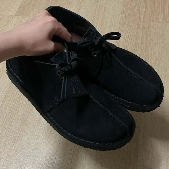 [BUNJANG] Clarks Desert Trek Suede Boots Black 250 / 클락스 데저트트랙 블랙 250