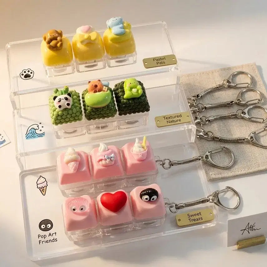[BUNJANG] Handmade Custom LED Keycaps Set for Mechanical Keyboards / LED 커스텀 키캡 핸드메이드 감성 키캡 / 풀세트 가능