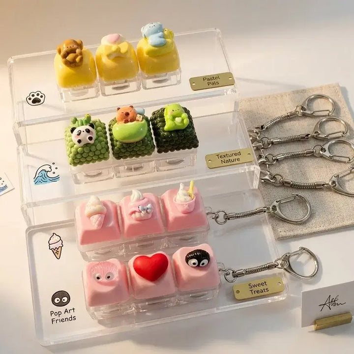 [BUNJANG] Handmade Custom LED Keycaps Set for Mechanical Keyboards / LED 커스텀 키캡 핸드메이드 감성 키캡 / 풀세트 가능
