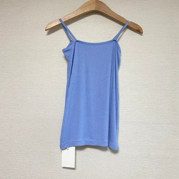 [BUNJANG] Ribbed Sleeveless Inner Tank Top - Sky Blue / 골지  민소매 이너 나시티 소라
