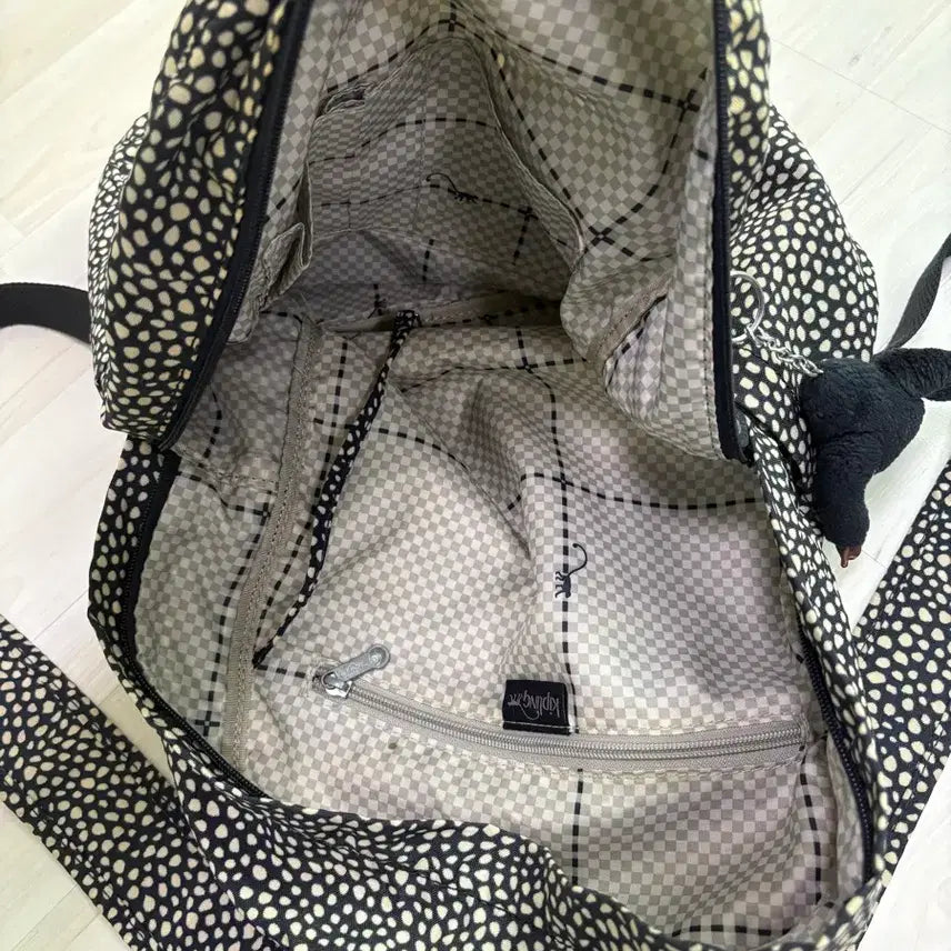 [BUNJANG] Kipling Dot Pattern Backpack / 키플링 백팩 도트패턴