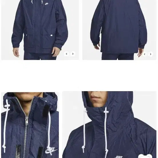 [BUNJANG] Nike Club Windbreaker Jacket Navy L / 나이키 클럽 바람막이 자켓 네이비 L
