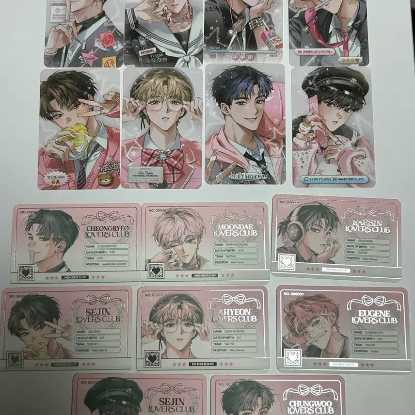 [BUNJANG] Debut or Die Lovers Club Tamamegi Photocard ID Bundle Set / 데못죽 러버스 클럽 다마네기 포토카드 ID 일괄 양도 판매