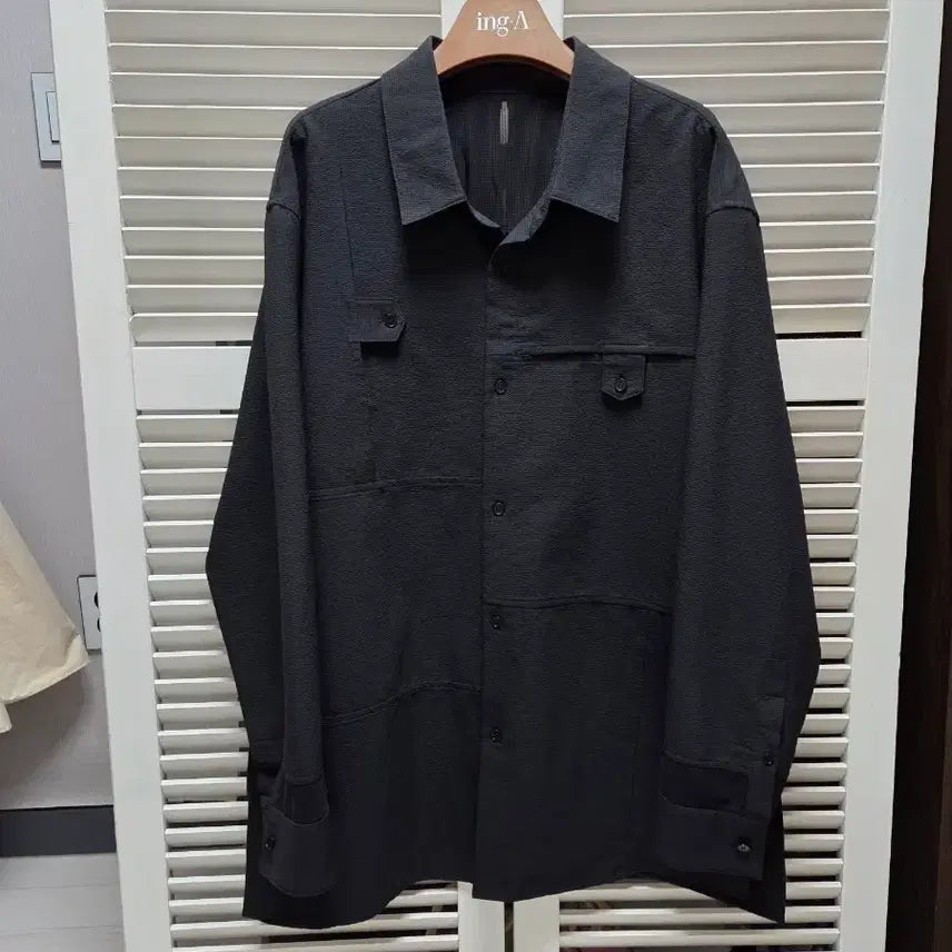 [BUNJANG] System Homme Seersucker Shirt Jacket / 시스템 옴므 시어서커  셔켓