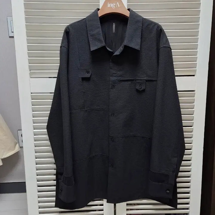 [BUNJANG] System Homme Seersucker Shirt Jacket / 시스템 옴므 시어서커  셔켓