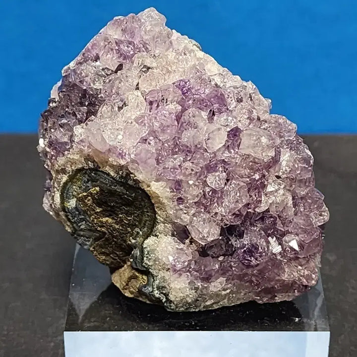 [BUNJANG] Natural Amethyst Geode Cluster with Stand / 천연 자수정 원석 클러스터+받침대