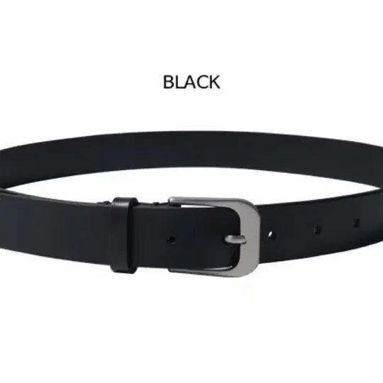 [BUNJANG] SIAC C3032 Male 30 Square Leather Belt_Black / 시야쥬 SIAC3032 말레30 스퀘어 레더 벨트_Black