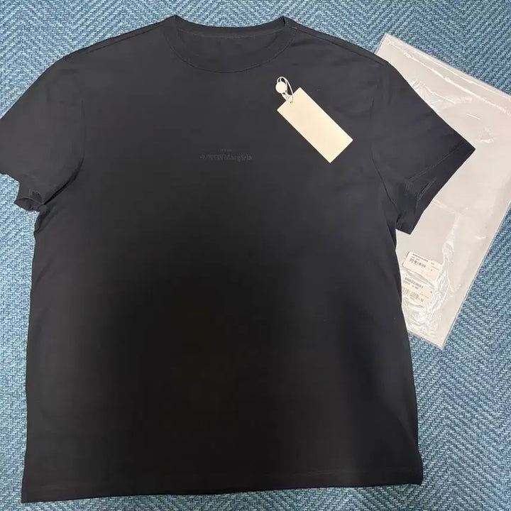 [BUNJANG] Maison Margiela Logo Embroidered Black T-Shirt Size M / 마르지엘라 로고자수 블랙 반팔티 M사이즈