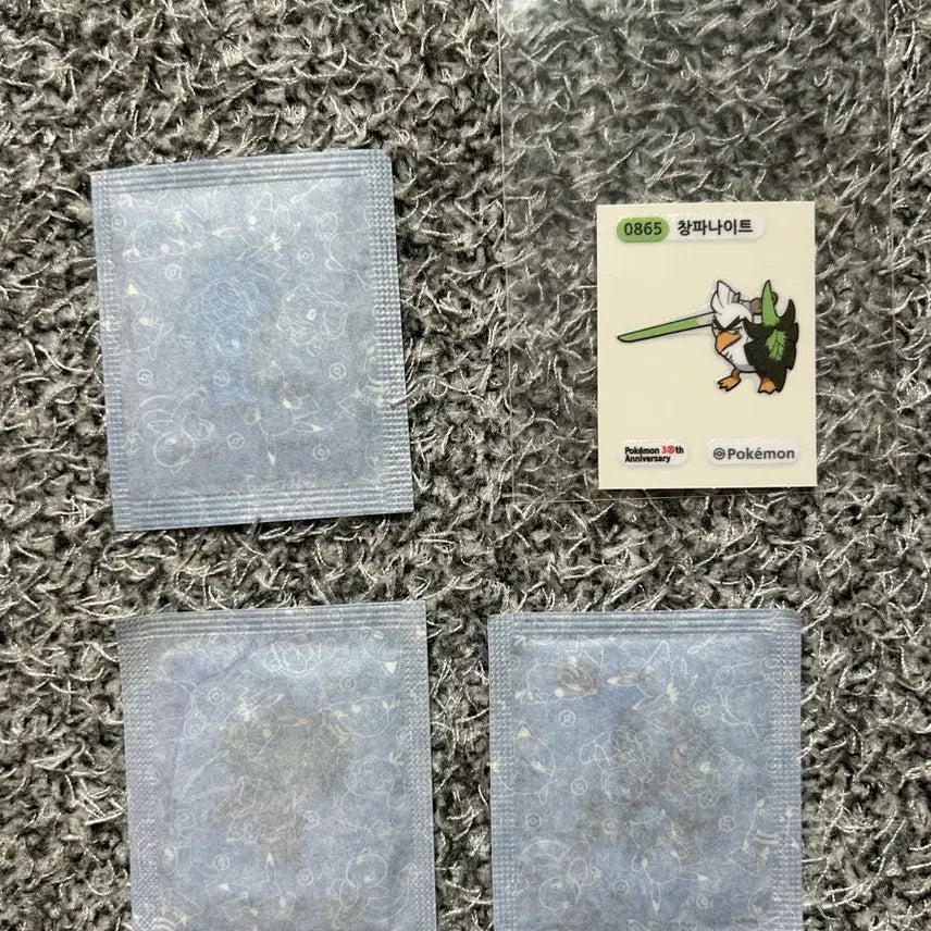 [BUNJANG] Pokemon 30th Anniversary Bread Stickers (Sealed) / [미개봉]포켓몬 30주년 띠부씰 (칠색조,거다이맥스 이브이,마자용,창파나