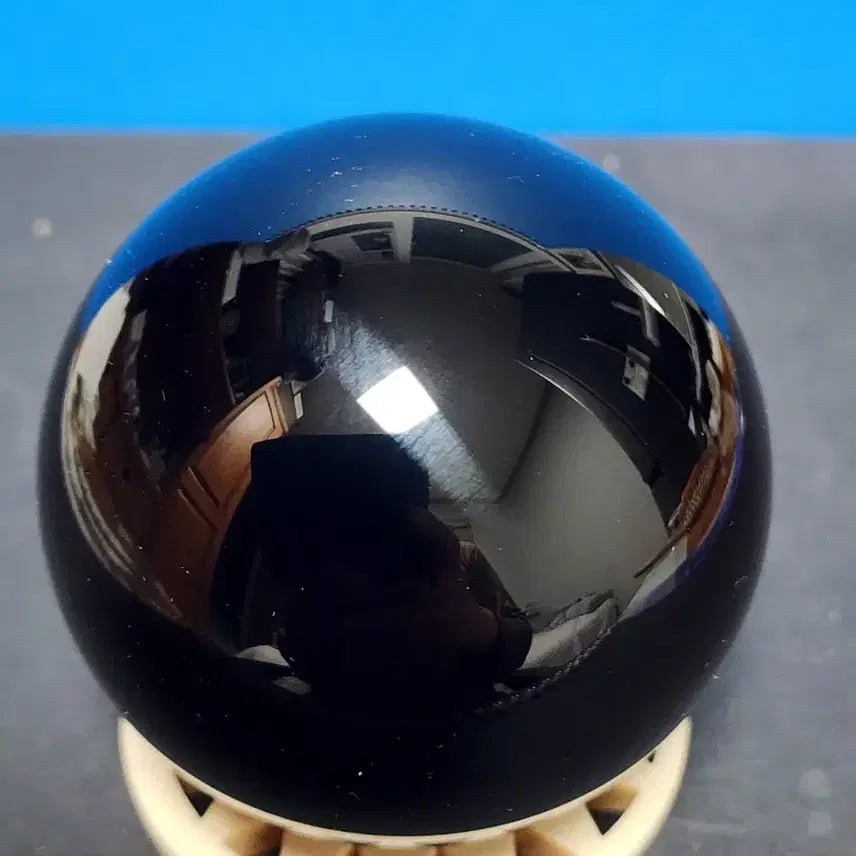 [BUNJANG] Natural Obsidian Sphere (7cm) with Stand / 천연크리스탈 흑요석 구체(7cm)+받침대
