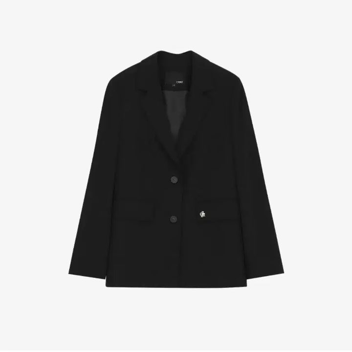 [BUNJANG] Citybreeze Black Oversized Diagonal Cut Single Jacket / 시티브리즈 블랙 루즈핏 사선 절개 싱글 자켓