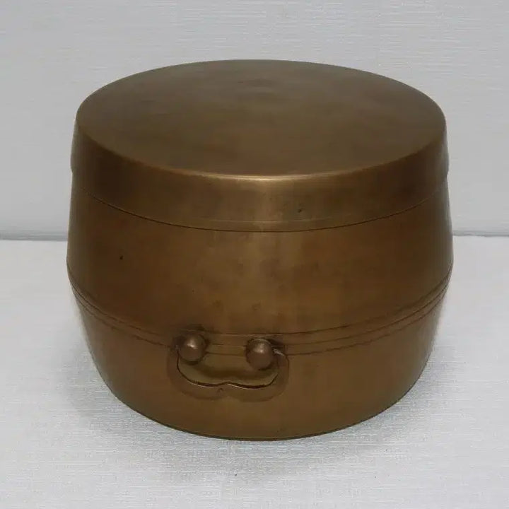 [BUNJANG] Antique Brass Rice Container with Handles / 양반집에서나 사용하던 귀한 양손잡이 유기 밥통