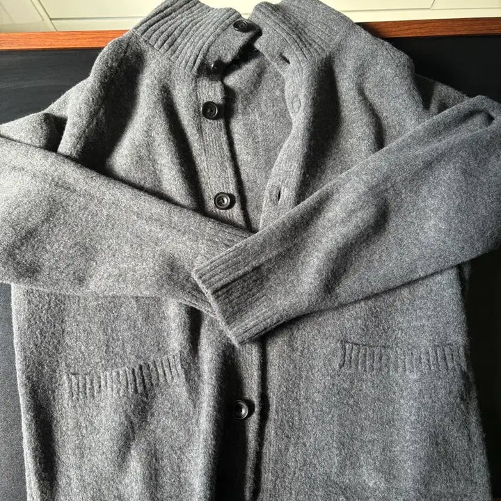 [BUNJANG] Uniqlo Souffle Yarn Stand Collar Cardigan / 유니클로 수플레얀 스탠드 가디건 판매합니다