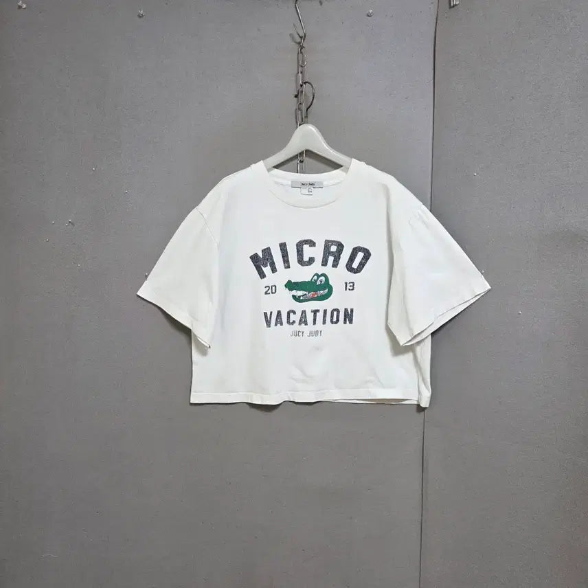 [BUNJANG] Juicy Judy Round T-Shirt White Size 85 / 쥬시쥬디 라운드 티셔츠  85  n5223