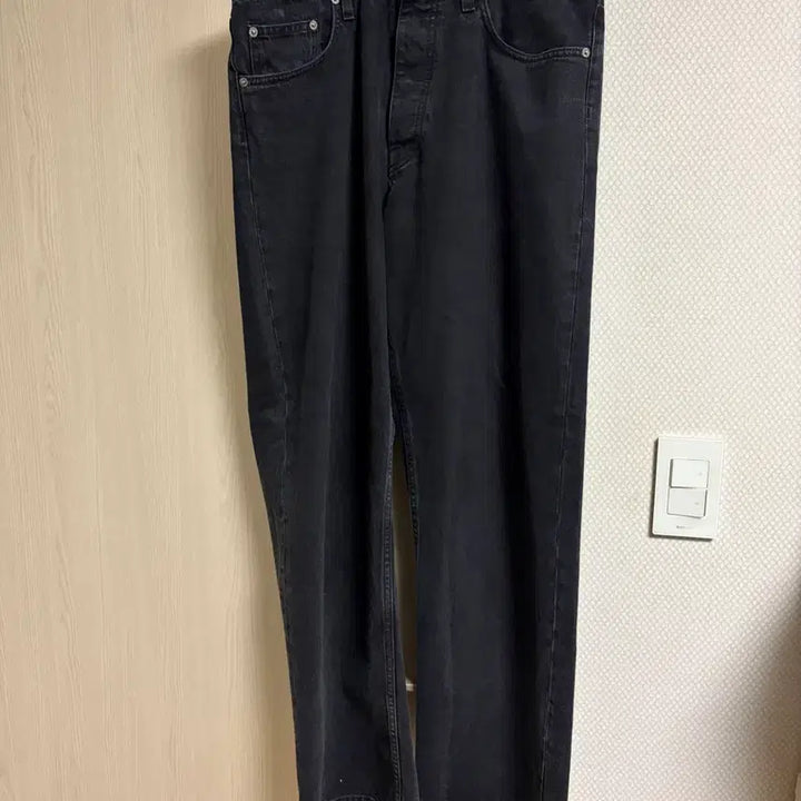 [BUNJANG] Sunflower Black Wide Denim Pants 34/32 / Sunflower 와이드 데님 블랙 34/32 (실측 확인)