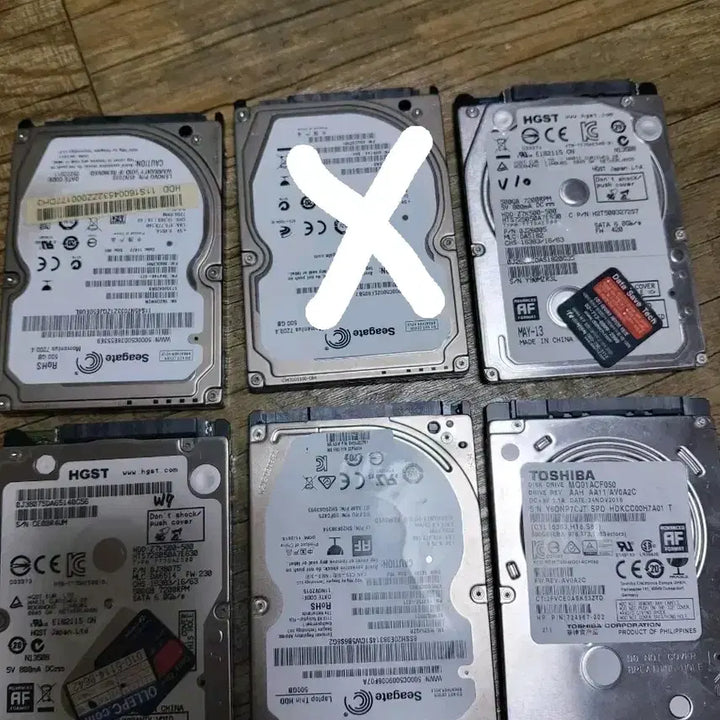 [BUNJANG] 5 x 2.5-inch 500GB 7200RPM Laptop HDDs Bundle Set / 노트북용 7200rpm 500기가 5개일괄