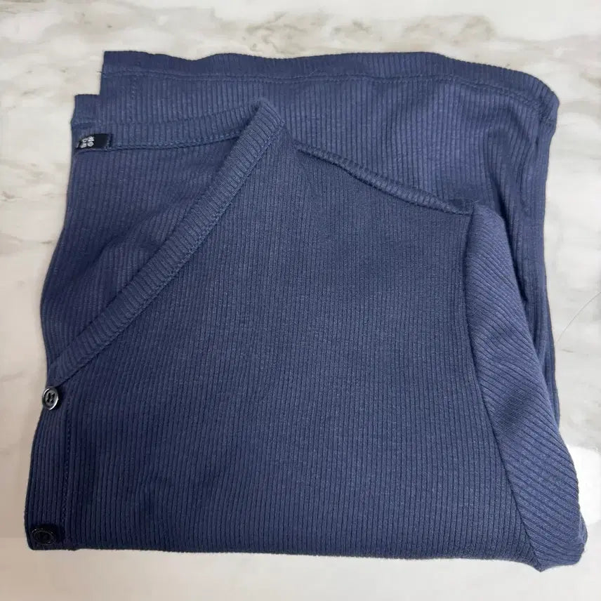 [BUNJANG] Navy Loose Fit Long Sleeve Cardigan / 네이비 루즈핏 여리핏 긴팔 가디건
