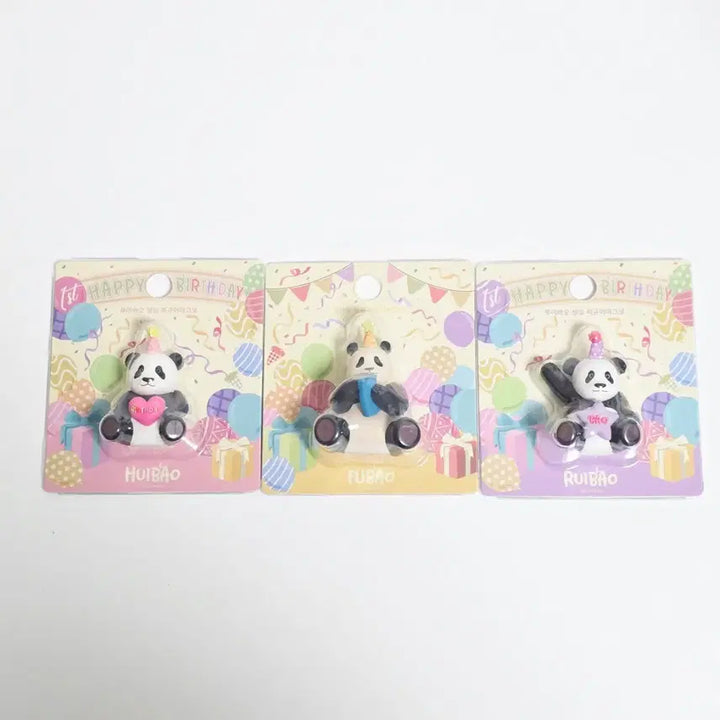 [BUNJANG] Bao Family Birthday Figure Magnet (Fu Bao, Rui Bao, Hui Bao) / 바오패밀리 생일 피규어 마그넷(푸바오루이후이)